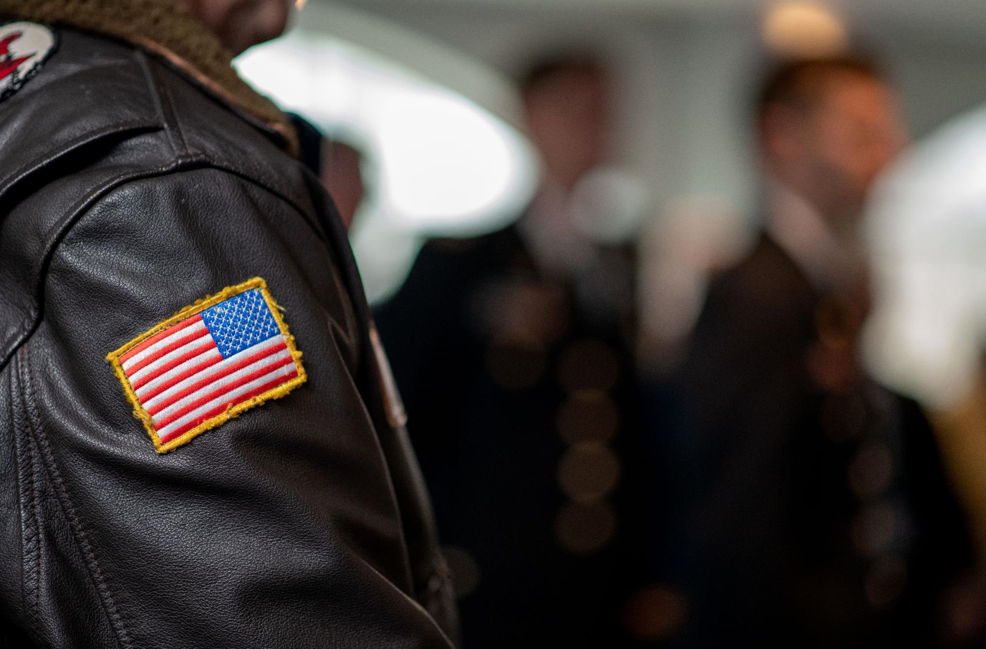 Veteran student on the Robert C. Pew campus.